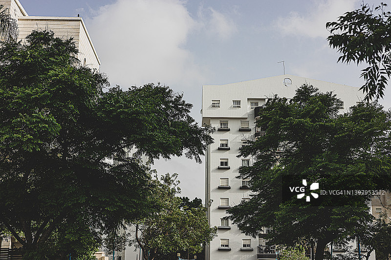 特拉维夫的典型现代住宅区图片素材