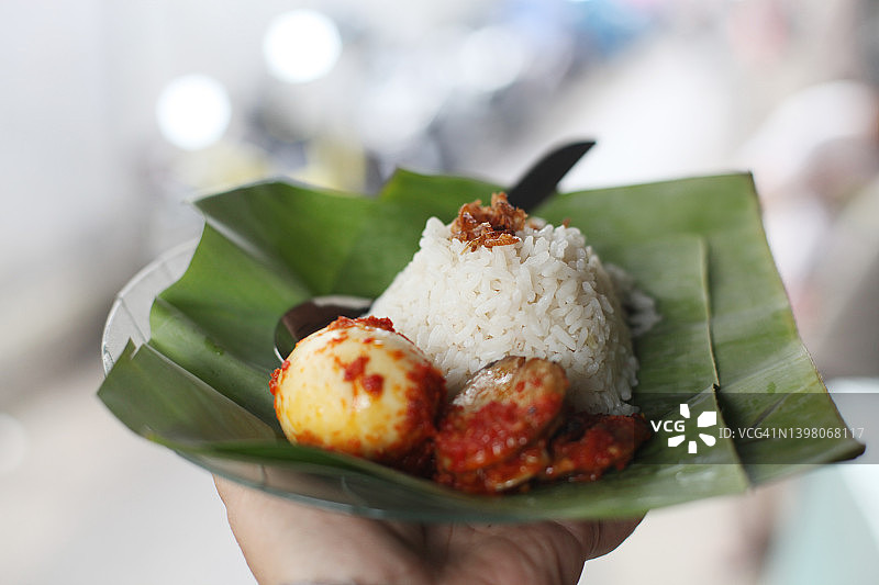 印尼传统美食“椰浆饭”图片素材