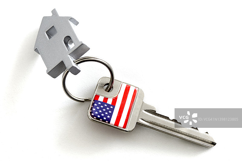 美国国旗钥匙扣图片素材