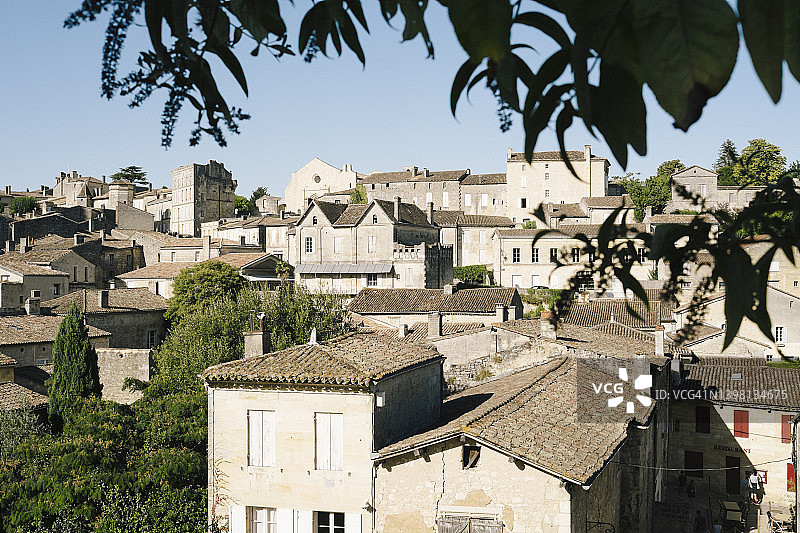 圣埃米利永屋顶高空景观图片素材
