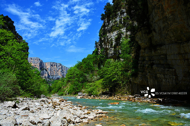 韦尔东峡谷风光，法国图片素材