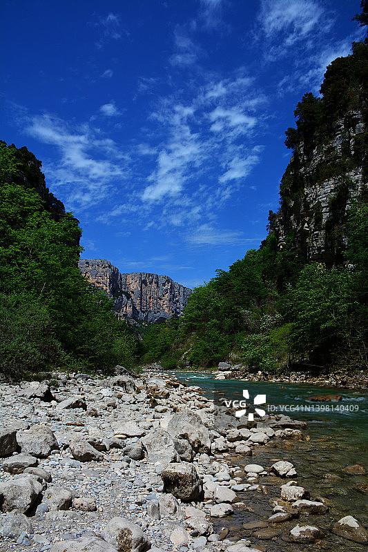 韦尔东峡谷风光，法国图片素材