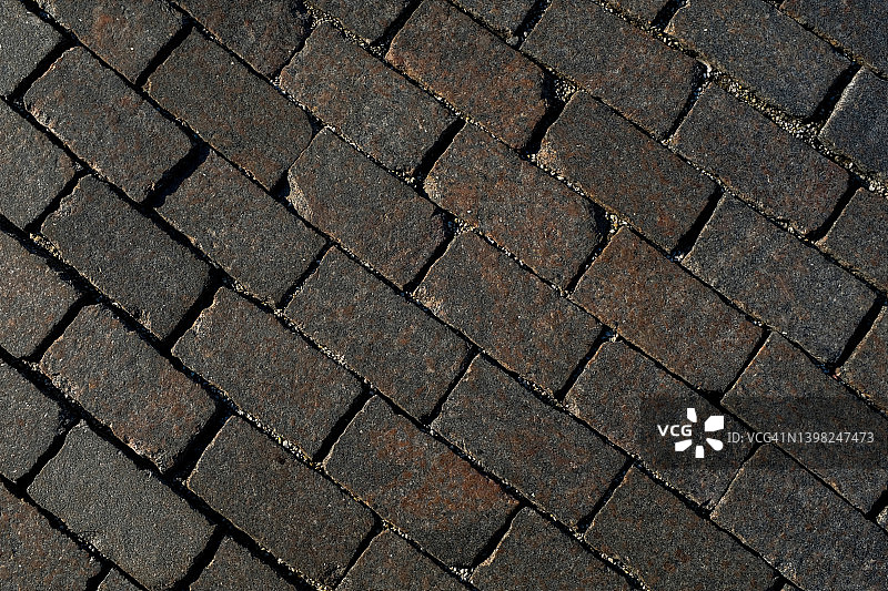 灰色铺路石人行道纹理背景图片素材