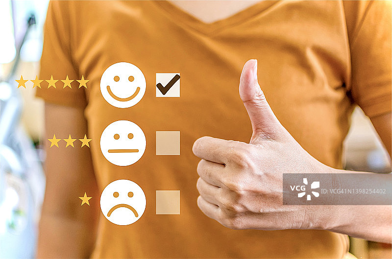 评价满意度概念图片素材