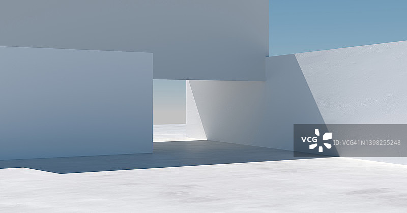 3D渲染建筑背景图片素材