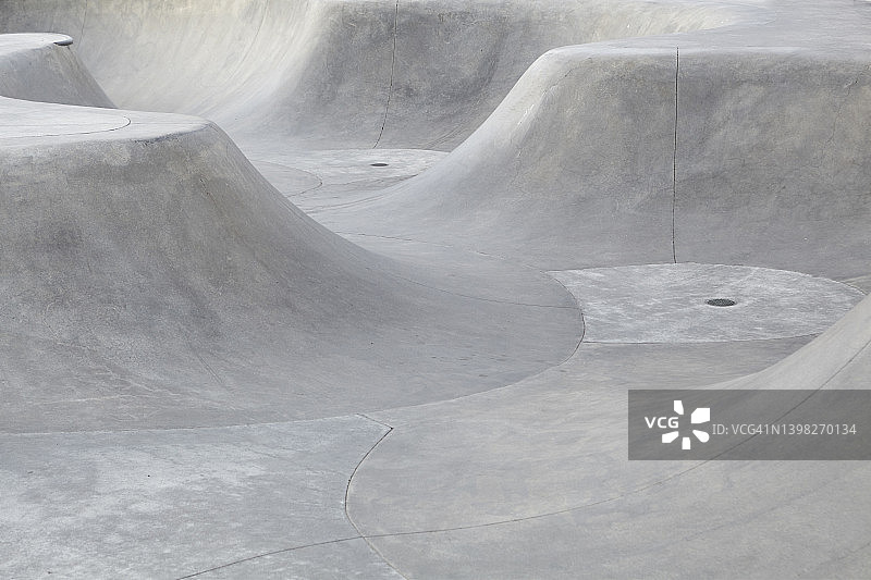 威尼斯海滩滑板公园的细节完整背景图片素材