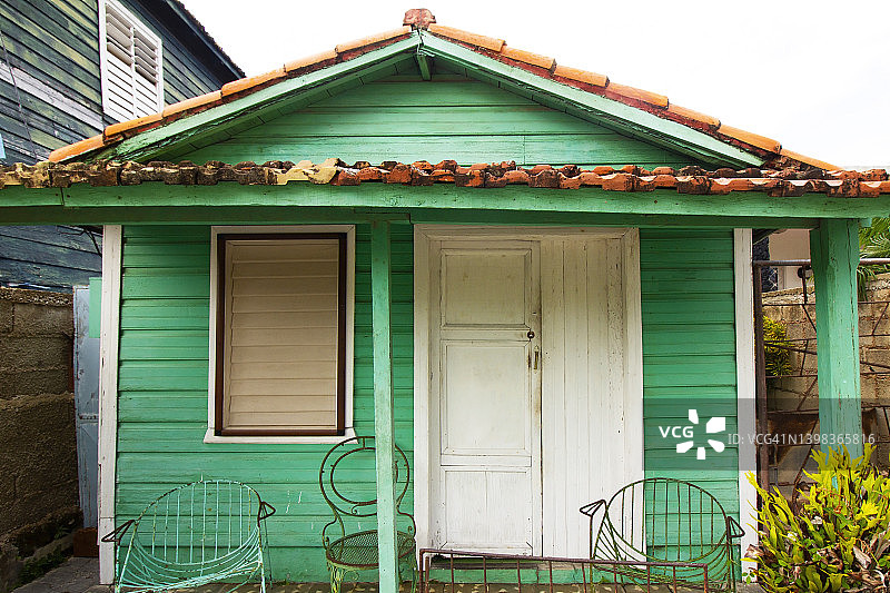 古巴的传统房屋图片素材