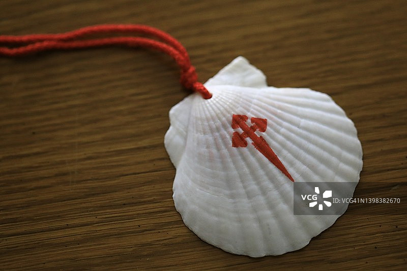 朝圣之路的官方朝圣者贝壳图片素材