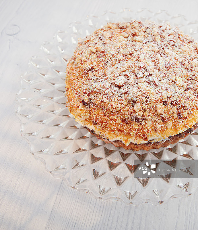 鲜奶油巴西坚果芙兰饼图片素材