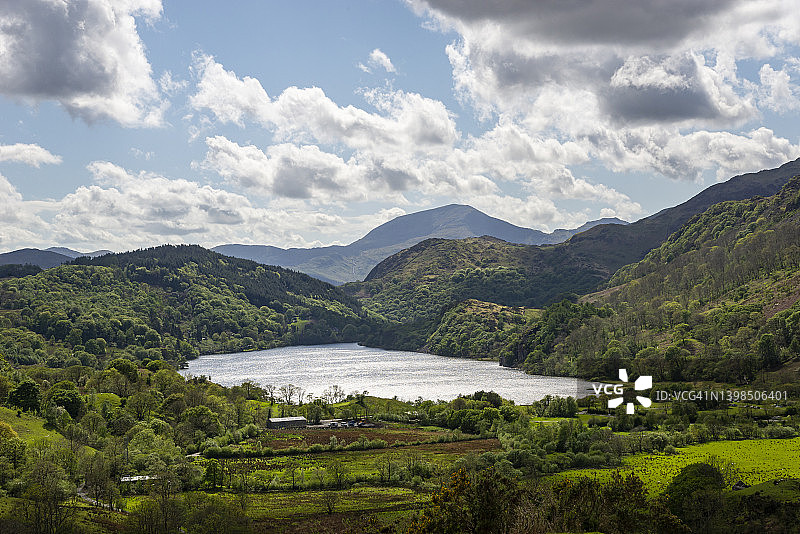 斯诺多尼亚国家公园的格温南特湖，北威尔士图片素材