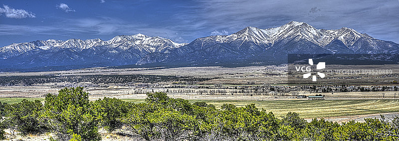 科罗拉多大学山峰全景图片素材
