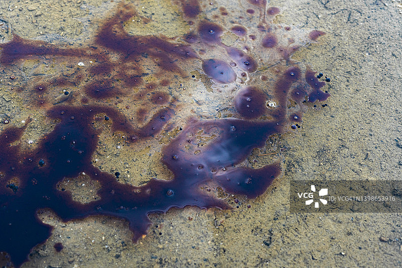 加利福尼亚州南部海滩严重石油泄漏事故图片素材