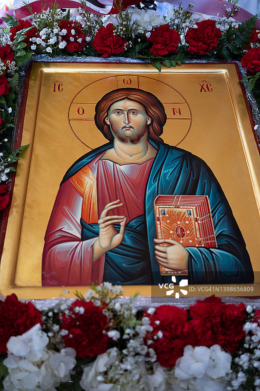 耶稣基督万能主圣像图片素材