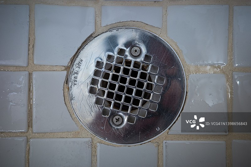 淋浴排水口图片素材