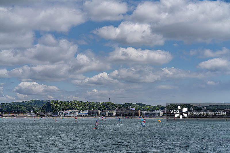日本神奈川阳光海滩图片素材