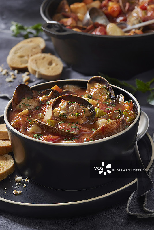 曼哈顿蛤蜊浓汤图片素材