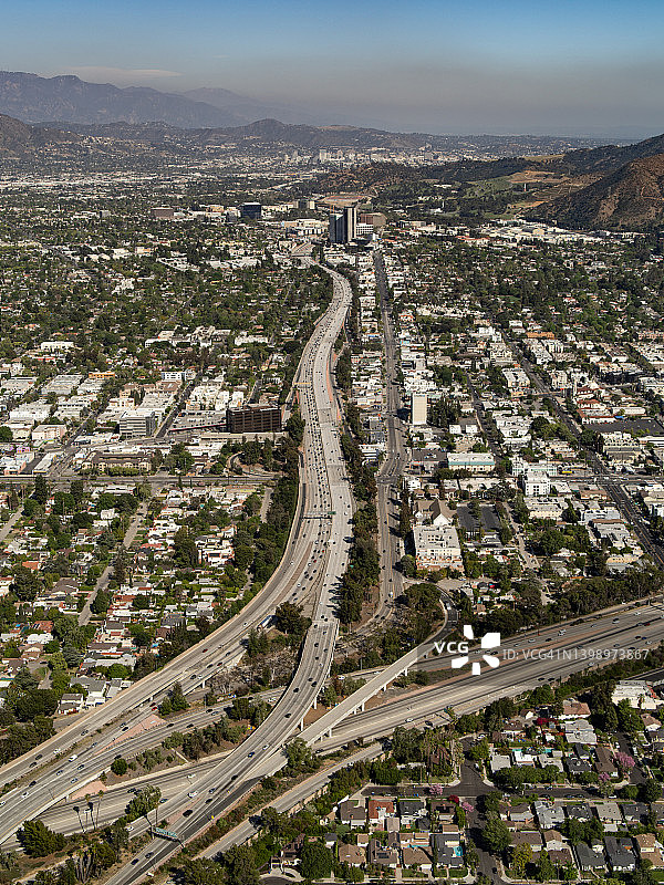 北好莱坞鸟瞰图片素材