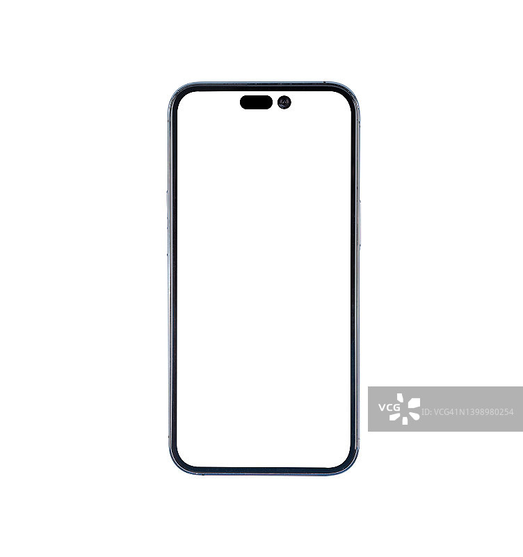 白色背景下的智能手机图片素材