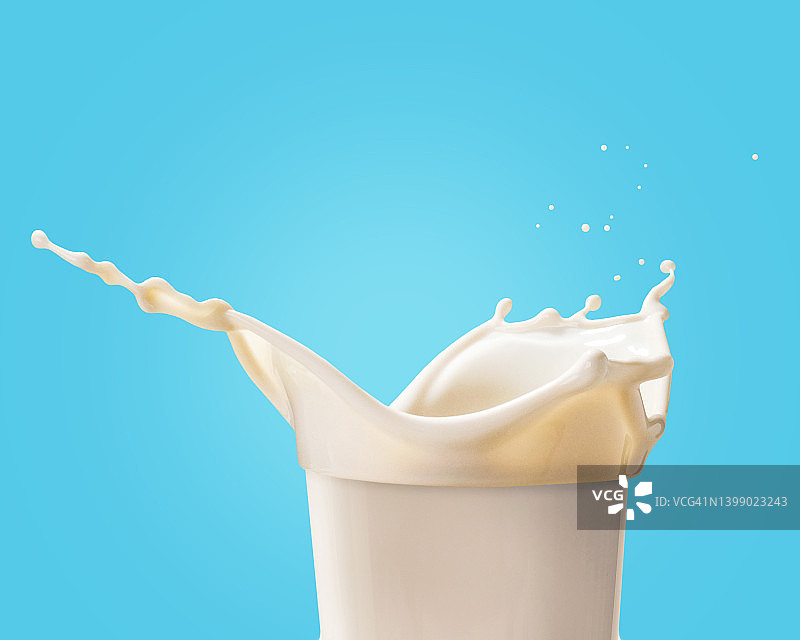 香草饮料飞溅图片素材