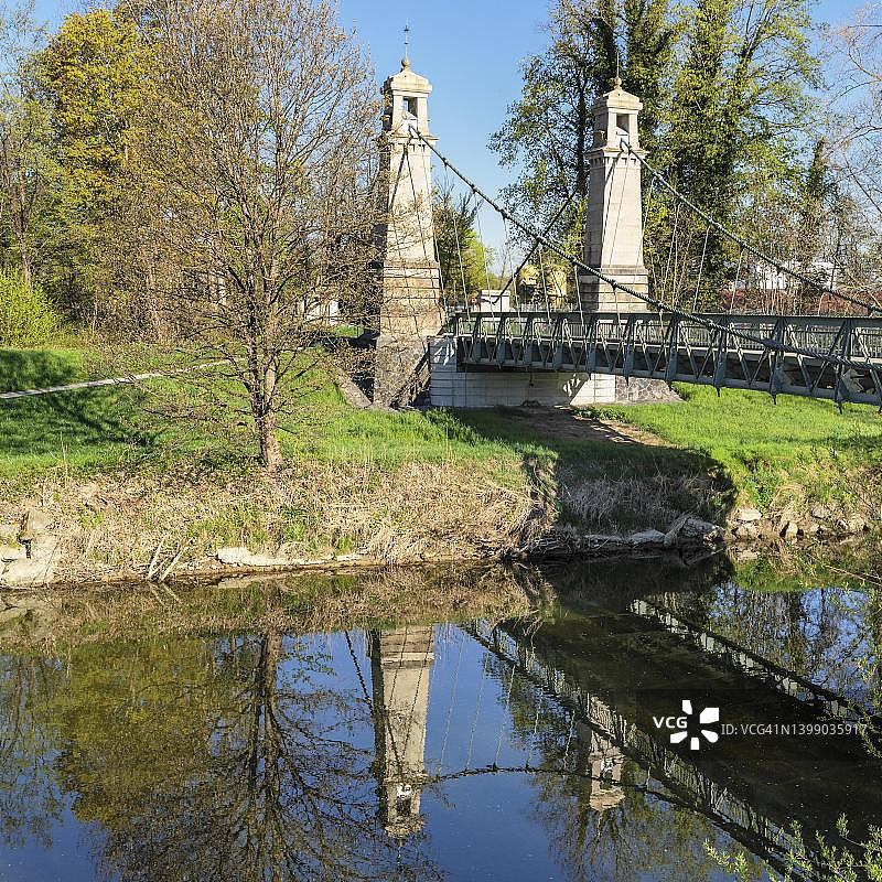德国巴登-符腾堡康斯坦茨湖阿根布吕克大桥图片素材