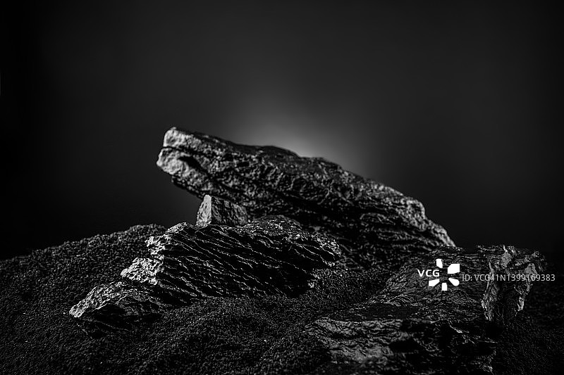 黑色石材纹理背景图片素材