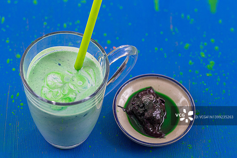 螺旋藻冰沙图片素材