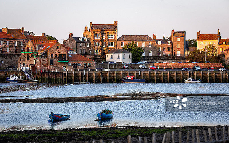 英格兰诺森伯兰郡贝里克-阿庞-特威德的船只图片素材