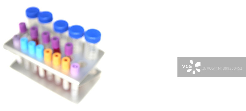 带有文案空间的试管架图片素材