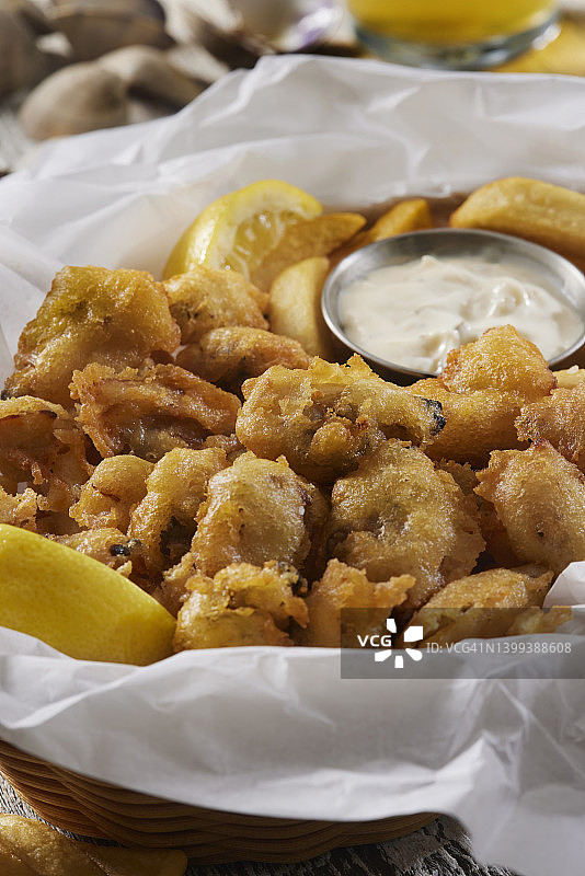 炸蛤蜊图片素材