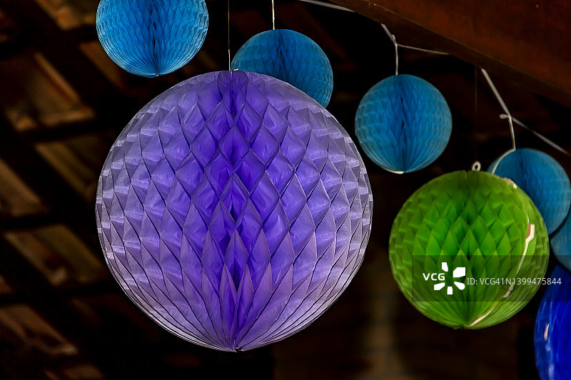 蜂窝状纸巾球图片素材