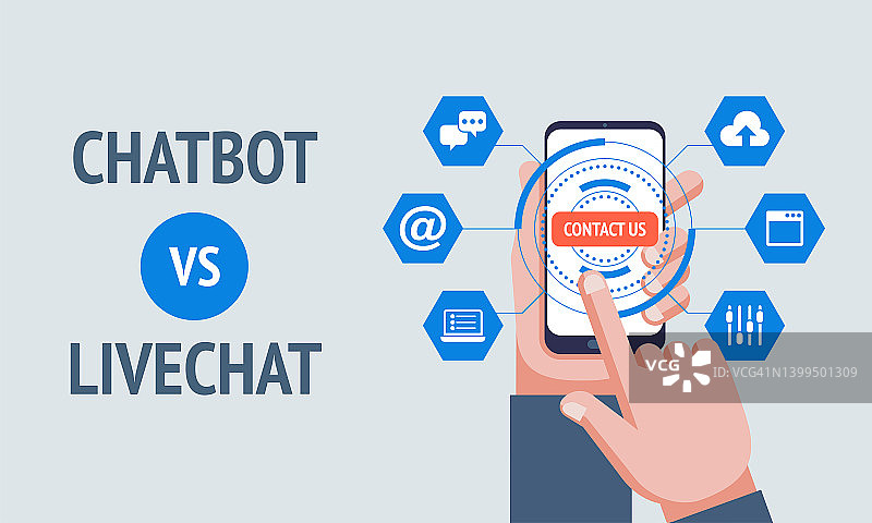 聊天机器人与在线客服图片素材