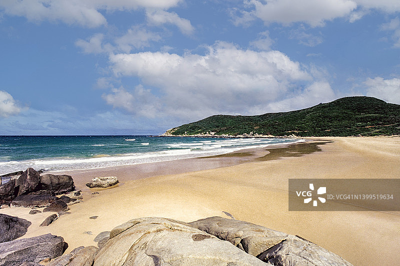中国海南岛空旷的沙滩图片素材