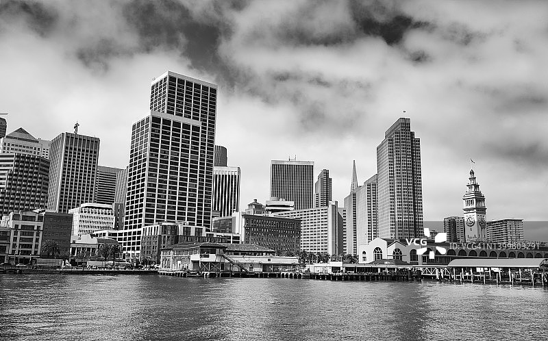 旧金山市区全景图片素材