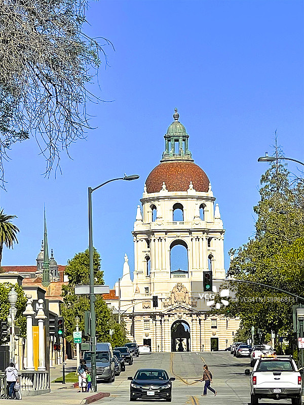 帕萨迪纳市政厅的穹顶图片素材