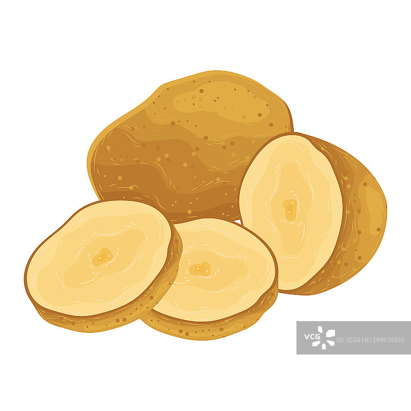 土豆蔬菜矢量农场食品图片素材