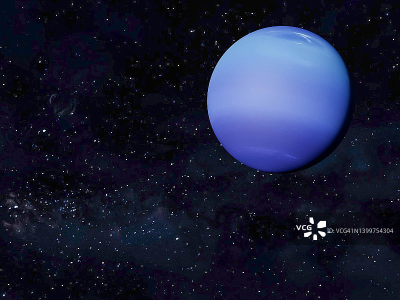 电脑生成的图像：海王星图片素材
