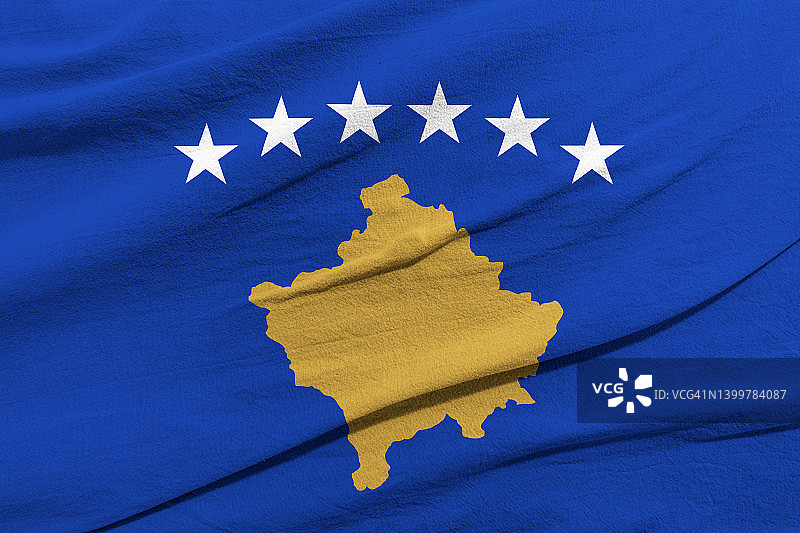 科索沃旗帜图片素材