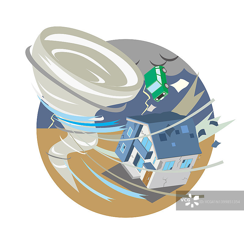 龙卷风灾害图片素材