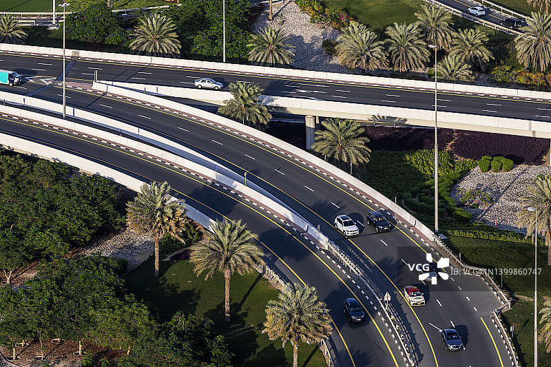 迪拜市中心交通枢纽图片素材