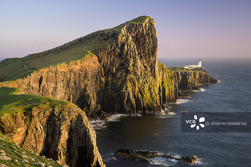 苏格兰内斯特角灯塔图片素材