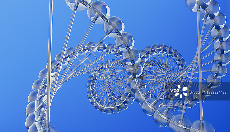 抽象DNA结构图片素材