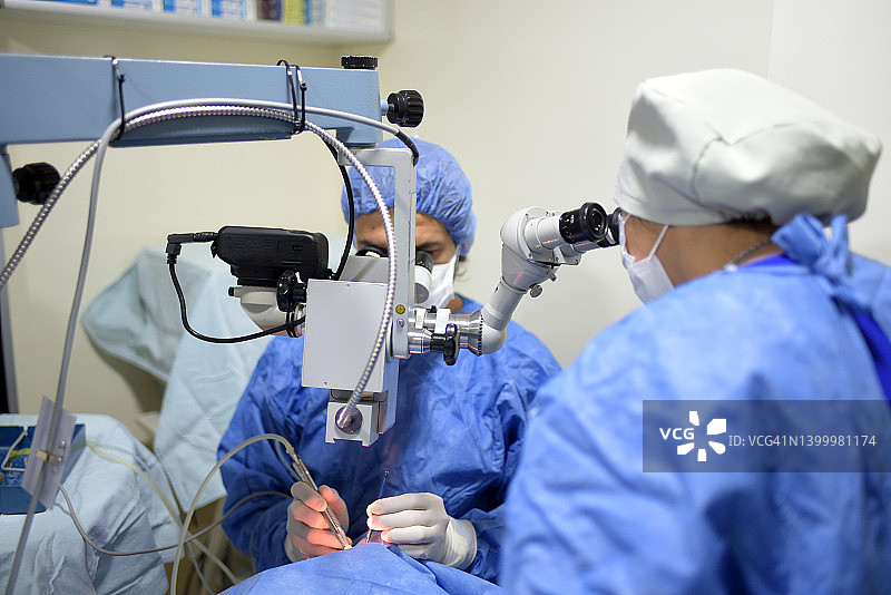 眼科手术医疗团队图片素材