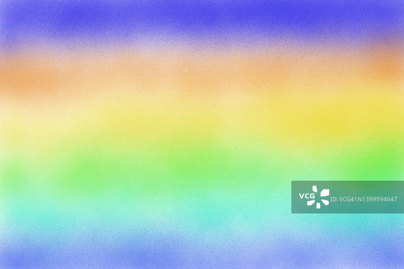 水彩柔和渐变背景（蓝、黄、红、绿、紫、橙色）图片素材