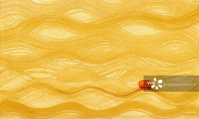 在沙漠中行驶的汽车图片素材