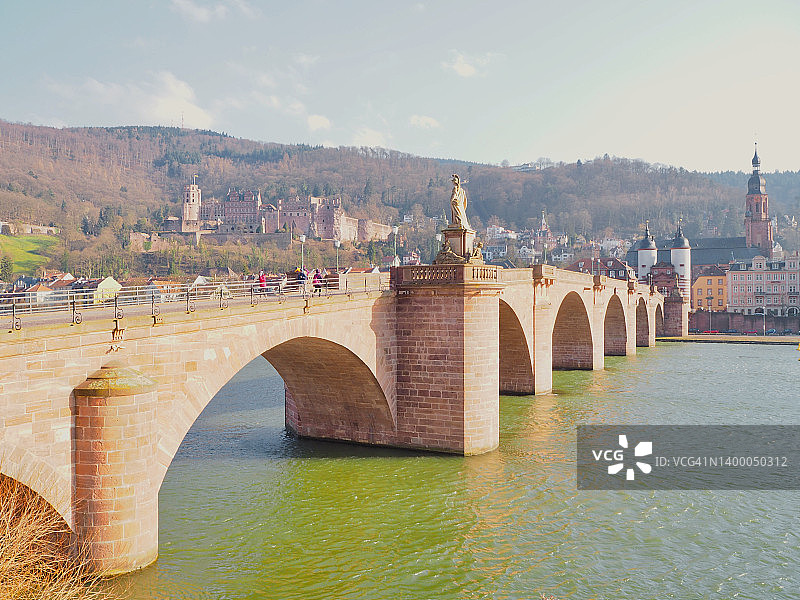海德堡卡尔·特奥多尔老桥图片素材
