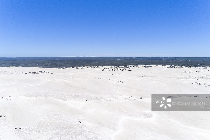 白色沙丘（高角度）图片素材