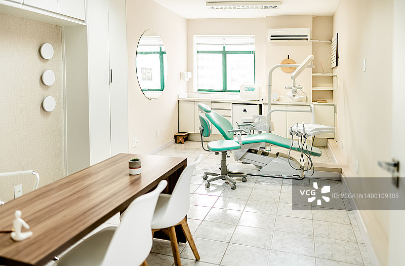 无人的牙科诊所内部图片素材