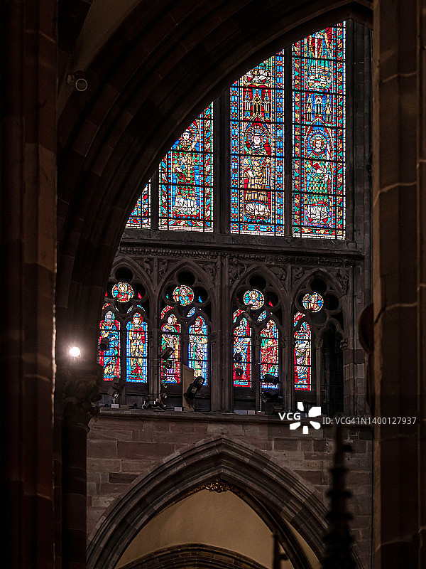 斯特拉斯堡大教堂内部图片素材