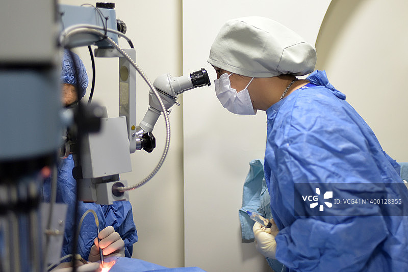 眼科手术医疗团队图片素材