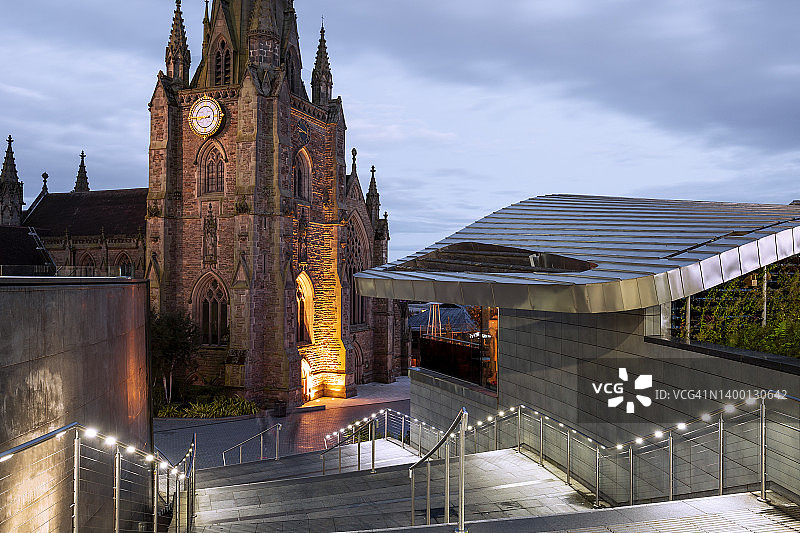 英格兰伯明翰圣马丁斗牛场台阶图片素材